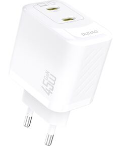 Charger Dudao A28P GaN 45W 2xUSB-C white Telefonu lādētāji 220v
