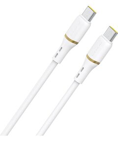 USB кабель Dudao L25C USB-C to USB-C 60W 1.0m белый Дата USB-кабели