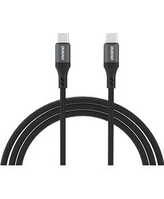 USB cable Dudao L3CC USB-C to USB-C 60W 1.2m black Data USB kabeļi
