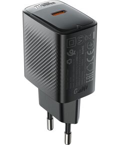 Сетевая зарядка Acefast A104 25W GaN USB-C черная Зарядные устройства