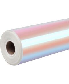 HTVRONT hologrāfiska pašlīmējoša plēve, 30,5 cm x 90 cm (rozā-violeta) Laminēšanas plēves