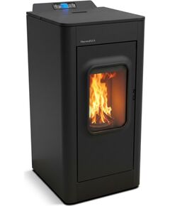 Thermoflux granulu kamīns Elegance 15 ar apkures piesl., melns Granulu apkures katli