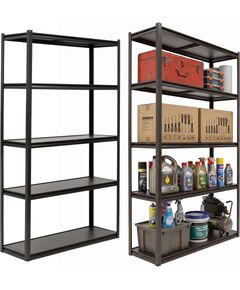 Springos Металлический стеллаж HA5284, 200x120x40 см, 5 полок, до 750 кг Полки