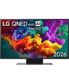 LG QNED87 evo AI, 43'', 4K UHD, QNED Mini LED, black - TV Телевизоры