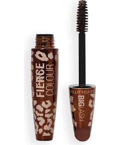 Makeup Revolution Big Lash Fierce Colour Mascara - Řasenka 9 g Brown Smaržas - NESAKĀRTOTS