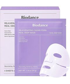 Biodance Rejuvenating Caviar PDRN Real Deep Mask Set - Sada pleťových masek 4 x 34 g 0.0g Ķermeņa kosmētika