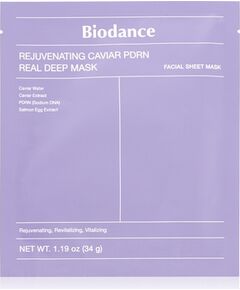 Biodance Rejuvenating Caviar PDRN Real Deep Mask - Pleťová maska 34.0g Ķermeņa kosmētika