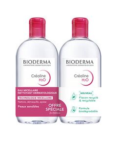 Bioderma Créaline H2O Cleansing Micellar Water Set Duo - Sada čisticích micelárních vod 500ml Духи и косметика
