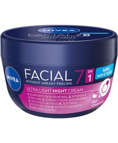 Nivea Facial Ultra light Night Cream - Hydratační noční krém 100ml Духи и косметика