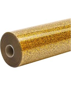 HTVRONT mirdzoša termopārneses plēve, 30,5 cm x 90 cm (zelta krāsā) Laminēšanas plēves