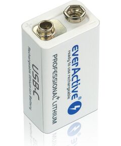 Rechargeable battery  everActive 6F22/9V Li-ion 550 mAh with USB TYPE C Baterijas un akumulatori