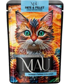 Dolina Noteci MAU Pate and Fillet Crimson with pansy - wet cat food - 85g Barība