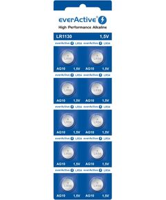 Mini alkaline batteries everActive G10 LR1130 LR54 10 pcs Baterijas un akumulatori