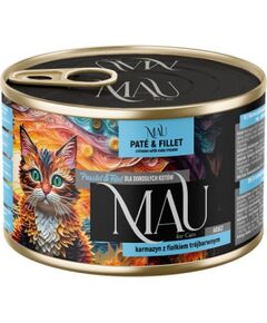 Dolina Noteci MAU Pate and Fillet Crimson with pansy - wet cat food - 185g Barība