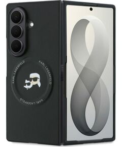 Karl Lagerfeld   KARL LAGERFELD case for SAMSUNG GALAXY Z FOLD 8 ULTRA compatible with MagSafe (Karl&Choupette Saffiano Pins) black Чехлы - альтернативные