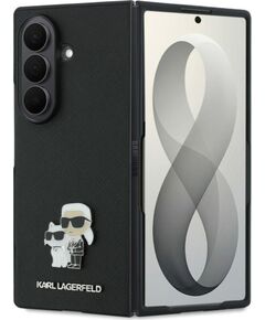 Karl Lagerfeld   KARL LAGERFELD case for SAMSUNG GALAXY Z FOLD 8 ULTRA (Karl&Choupette Saffiano Pins) black Neoriģinālie Maciņi