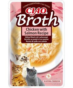 INABA Ciao Broth Chicken & Salmon - cat treats - 40g Сухой корм для кошек
