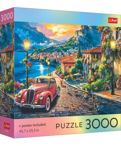 TREFL Puzle ar plakātu Itālijas ezermalas pilsētiņa, 3000 gab. Puzles