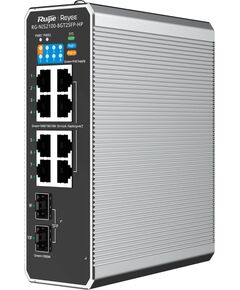 Switch Ruijie Reyee RG-NIS2100-8GT2SFP-HP| 10 port  8xGE, 1xPoE++, 7xPoE+, 300W, 2xSFP, L2, Cloud Switch