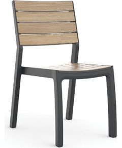 Keter Садовый стул Deco Corale, цвет тик/серый Dārza krēsli