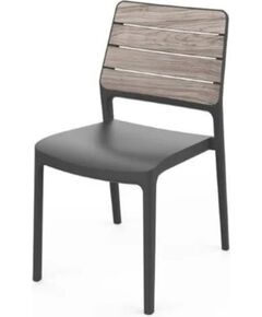 Keter Садовый стул Deco Porto, цвет ясеня/серый. Dārza krēsli