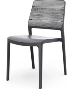 Keter Садовый стул Deco Porto светло-серый/серый Dārza krēsli