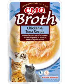 INABA Ciao Broth Chicken & Tuna - cat treats - 40g Kaķu sausā barība