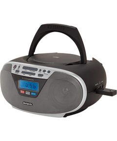 Aiwa BBTU-400SL portable stereo system Analog & digital 6 W FM Silver MP3 playback Aудио-видео