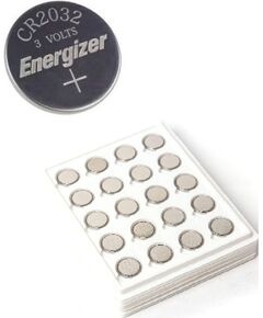 Litija baterija CR2032 3 V 254 mAh „Energizer“ rūpnieciskā iepakojumā, 200 gab. kastē Батарейки, аккумуляторы