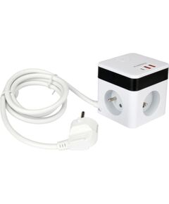 Pagarinātājs Sthor 72480; 1,5 m; 3 USB; 20 W Strāvas pagarinātāji