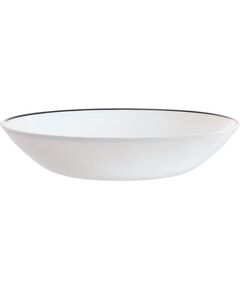 DIWALI BLACK NET ZUPAS ŠĶĪVIS 20CM, BALTS/MELNU MALU, STIKLS, Luminarc тарелки