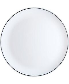 DIWALI BLACK NET PUSDIENU ŠĶĪVIS 25CM, BALTS/MELNU MALU, STIKLS, Luminarc тарелки