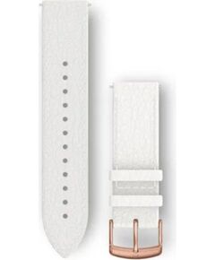 Garmin   Quick Release Bands (20 mm)
White italian leather, 18K rose gold PVD hardware Smart pūlksteņu aksesuāri