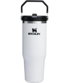 Stanley Termokrūze ar salmiņu The IceFlow Flip Straw 2.0 Tumbler 0,89L krīta balta Pudeles