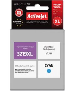 Activejet AB-3219CNX Ink cartridge (replacement for Brother LC3219C XL; Supreme; 20 ml; cyan) Tintes printeru izejmateriāli
