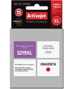 Activejet AB-3219MNX Ink cartridge (replacement for Brother LC3219M XL; Supreme; 20 ml; magenta) Tintes printeru izejmateriāli