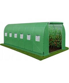 Lean Tunel Ogrodowy Foliowy Szklarnia Na Warzywa PRO Stelaż 25MM 6x3x2M 18M Jaunumi -Dārzam