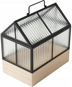Mini siltumnīca Edaxo KALA 30 x 26 x 18 cm ar metāla rāmi Теплицы
