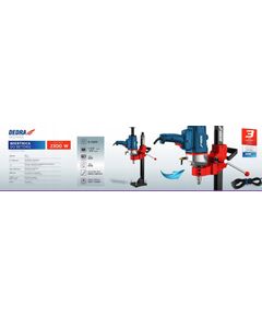 Dedra Wiertnica do betonu statyw śr. max 205mm 2300W Ледобур