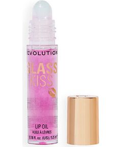 Makeup Revolution Glass Kiss Lip Oil - Olej na rty 5,5 ml Pixiedust Green Shimmer Smaržas - NESAKĀRTOTS