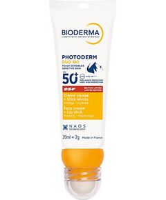 Bioderma Duo Ski Face Cream + Lip Stick SPF 50+ - Opalovací krém a balzám na rty 20ml Smaržas - NESAKĀRTOTS
