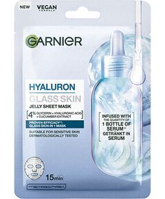 Garnier Hyaluron Glass Skin Jelly Sheet Mask - Textilní maska 27.0g Smaržas - NESAKĀRTOTS