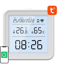 Smart temperature and humidity sensor WiFi Gosund S6 LCD Tuya Viedie Sensori