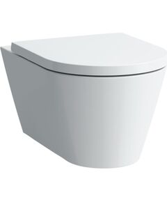 Laufen pods ar QR/SC vāku Kartell rimless, 370x545 mm, stiprināms pie sienas, balts LCC Podi pie sienas