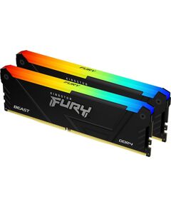 Kingston Fury Beast RGB, DDR4, 64 GB, 3600MHz, CL18 (KF436C18BB2AK2/64) Новинки Компьютерная техника