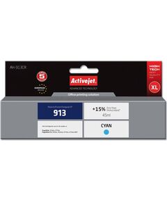 Activejet AH-913CR ink (replacement for HP 913 F6T77AE; Premium; 45 ml; cyan) Tintes printeru izejmateriāli