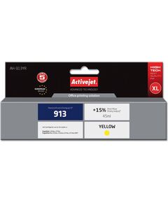 Activejet AH-913YR Ink (replacement for HP 913 F6T79AE; Premium; 45 ml; yellow) Tintes printeru izejmateriāli