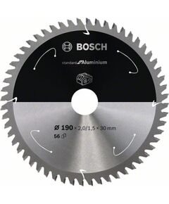 Griešanas disks Bosch Standard for Aluminium 2608837763; 165x20 mm; Z54 Zāģripas