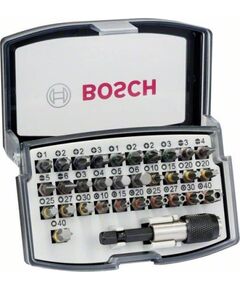 Skrūvgriežu uzgaļu komplekts Bosch 2607017564; 32 gab. Аксессуары для дрелей