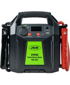 JBM Daudzfunkcionāls transportlīdzekļa palaišanas starteris ar digitālo displeju un 16 000 mAh litija akumulatoru 12 V Akumulatoru lādētāji, starteri
